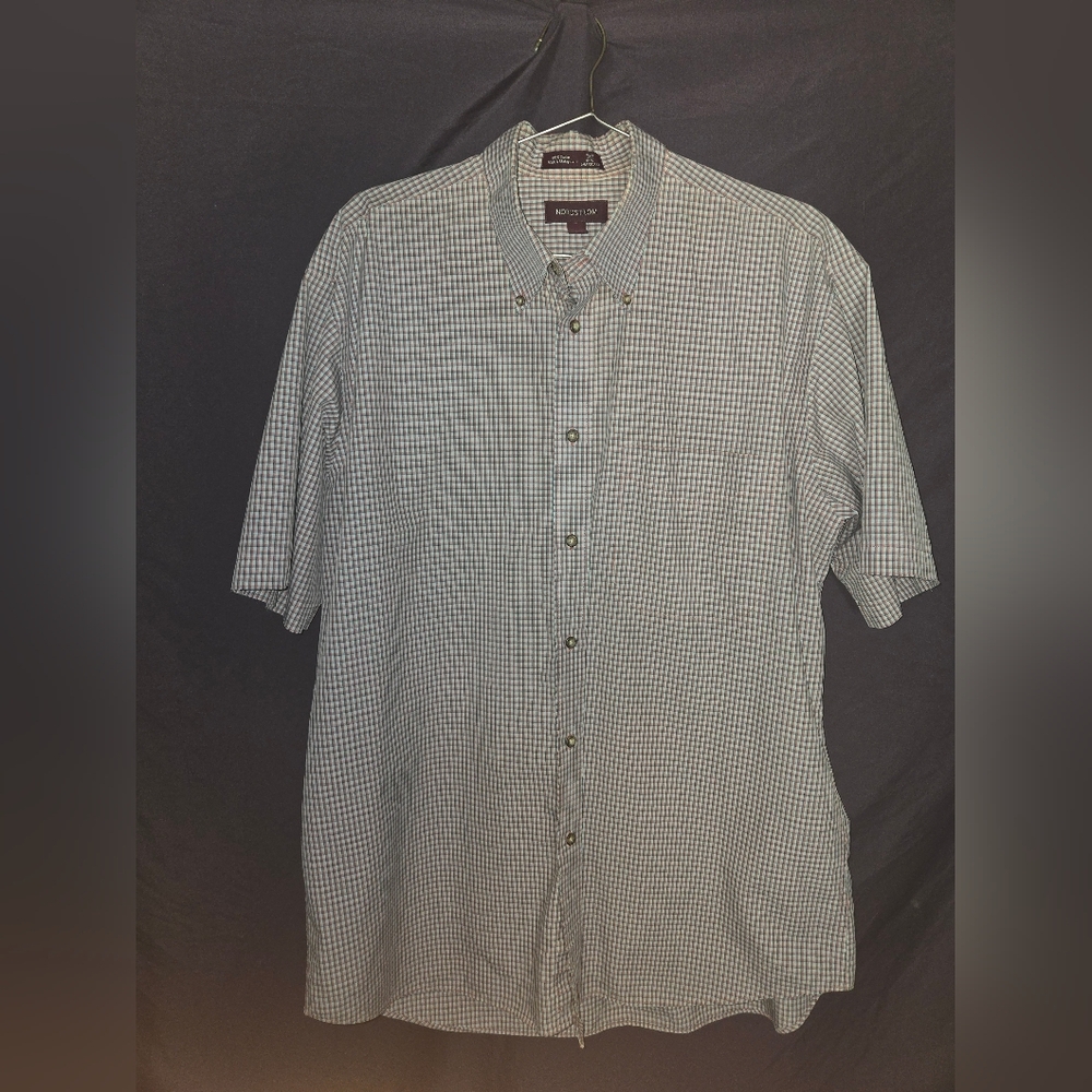 Nordstrom Men’s Red White Gingham Button Down Shirt